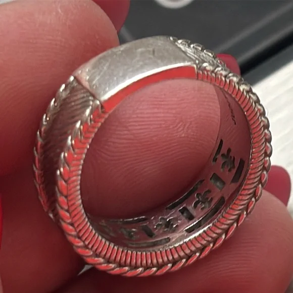 Judith Ripka Sterling Silver CZ Baguette Half Eternity Band Ring - Picture 6 of 13